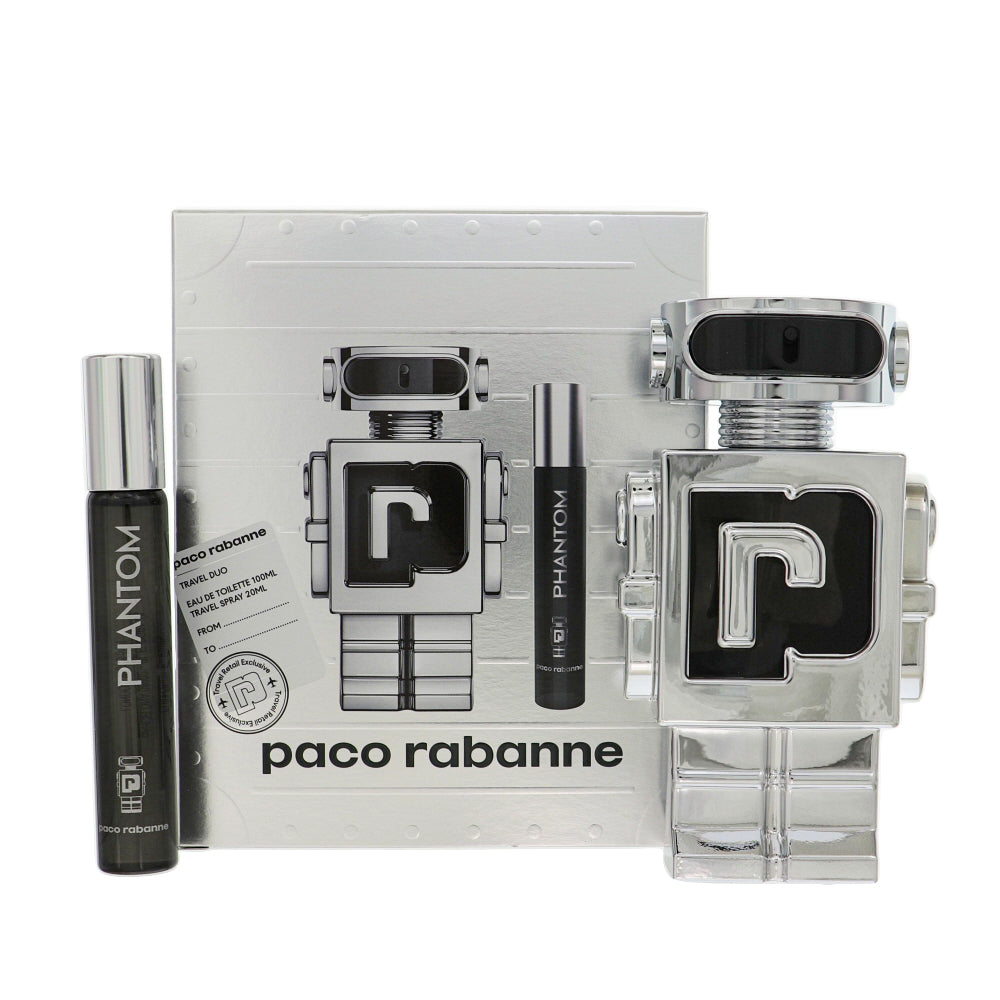 Paco Rabanne Phantom EDT 100 ML and 20 ML Travel Spray - Gift/Travel Set